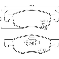 Stabdžių trinkelių rinkinys, diskinis stabdys PRIME LINE
BREMBO
