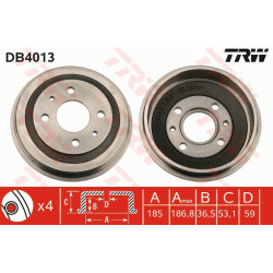 stabdžių būgnas
                                TRW                                                DB4013, TRW, DB4013, au