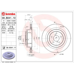 Stabdžių diskas PRIME LINE
                                BREMBO                                                09.B041.10