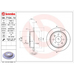 stabdžių diskas (1vnt) PRIME LINE
                                BREMBO                                                08.
