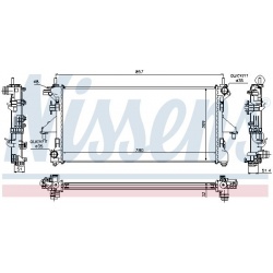 Aušinimo radiatorius
                                NISSENS                                63565, NISSENS, 63565, auto deta