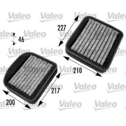 filtras, salono oras VALEO PROTECT
                                                698772, VALEO, 698772, auto detalė