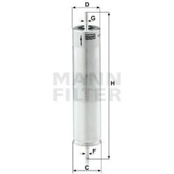 kuro filtras
                                MANN-FILTER                                                WK522, MANN-FILTER, W