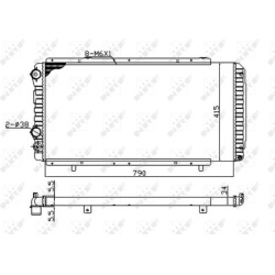 Aušinimo radiatorius
                                NRF                                                52062A, NRF, 52062A,