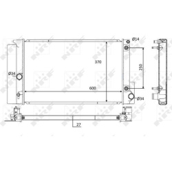 Aušinimo radiatorius
                                NRF                                                59115, NRF, 59115, a