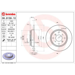 stabdžių diskas (1vnt) PRIME LINE
                                BREMBO                                                08.
