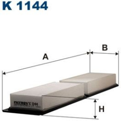 filtras, salono oras
                                FILTRON                                K1144, Nenurodytas gamintojas, K1
