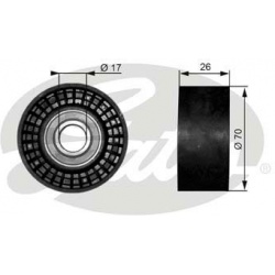 kreipiantysis skriemulys, V formos rumbuotas diržas DriveAlign™
                                GATES                     