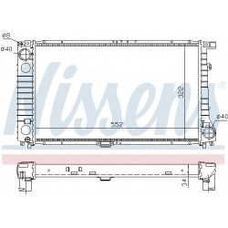 Aušinimo radiatorius
NISSENS 60744A, NISSENS,