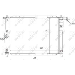 Aušinimo radiatorius
NRF 59122, NRF, 59122, a
