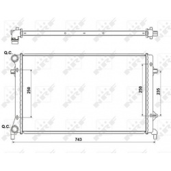 Aušinimo radiatorius
                                NRF                                53405A, NRF, 53405A, auto detalė