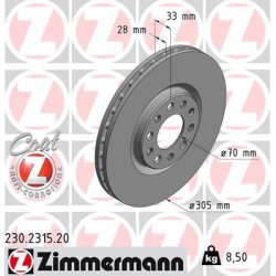 stabdžių diskas (1vnt) COAT Z
                                ZIMMERMANN                                                230