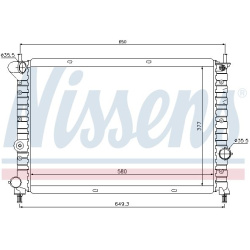 Aušinimo radiatorius
                                NISSENS                                                68803, NISSENS, 