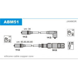 uždegimo laido komplektas
                                JANMOR                                                ABM51, JANMO