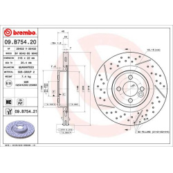 stabdžių diskas (1vnt) PRIME LINE - UV Coated
                                BREMBO                                       