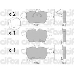 CIFAM                                822-118-2, Nenurodytas gamintojas, 822-118-2, auto detalė