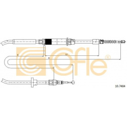 trosas, stovėjimo stabdys
                                COFLE                                10.7484, Nenurodytas gamintoj