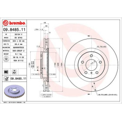 stabdžių diskas (1vnt) PRIME LINE - UV Coated
                                BREMBO                                       