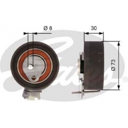 įtempiklio skriemulys, paskirstymo diržas PowerGrip™
GATES