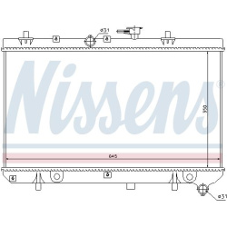Aušinimo radiatorius
                                NISSENS                                                66665, NISSENS, 