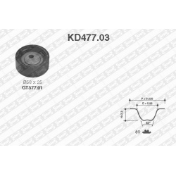 paskirstymo diržo komplektas
                                SNR                                KD477.03, SNR, KD477.03, aut