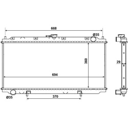 Aušinimo radiatorius
NRF 53019, NRF, 53019, a