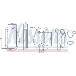 Aušintuvas tepalo
                                NISSENS                                                90741, NISSENS, 907