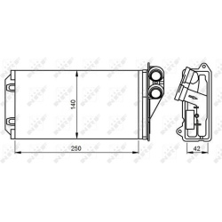 šilumokaitis, salono šildymas
                                NRF                                54305, NRF, 54305, auto de