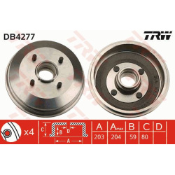 stabdžių būgnas
                                TRW                                                DB4277, TRW, DB4277, au