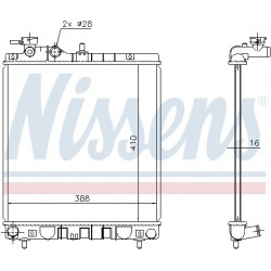 Aušinimo radiatorius
                                NISSENS                                                675006, NISSENS,