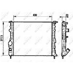 Aušinimo radiatorius
                                NRF                                                58192, NRF, 58192, a