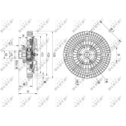 sankaba, radiatoriaus ventiliatorius
                                NRF                                49566, NRF, 49566, au