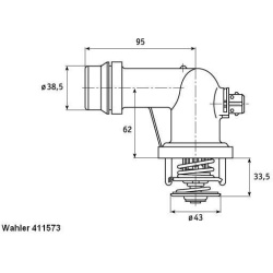termostatas, aušinimo skystis
                                BorgWarner (Wahler)                                           