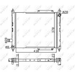 Aušinimo radiatorius
                                NRF                                50128A, NRF, 50128A, auto detalė