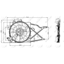 ventiliatorius, radiatoriaus
                                NRF                                                47014, NRF, 4