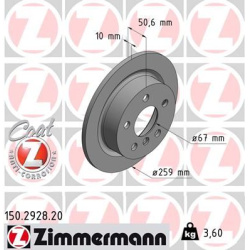 stabdžių diskas (1vnt) COAT Z
                                ZIMMERMANN                                                150