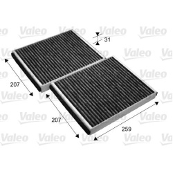 Filtras, salono oras VALEO PROTECT
                                                715690, VALEO, 715690, auto detalė