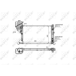 Aušinimo radiatorius
                                NRF                                                55349, NRF, 55349, a