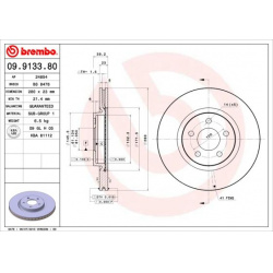 stabdžių diskas (1vnt) PRIME LINE
                                BREMBO                                                09.