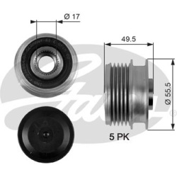 laisvos eigos sankaba, kint. sr. generatorius DriveAlign™
                                GATES                            