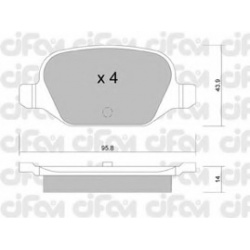 CIFAM                                                822-324-0, Nenurodytas gamintojas, 822-324-0, auto detalė