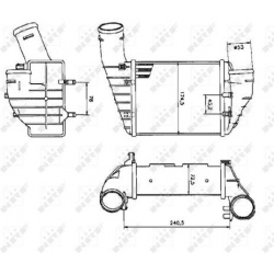 tarpinis suslėgto oro aušintuvas, kompresorius
NRF