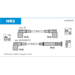 uždegimo laido komplektas
JANMOR HR2, JANMOR,