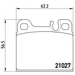 stabdžių trinkelių rinkinys, diskinis stabdys PRIME LINE
                                BREMBO                           