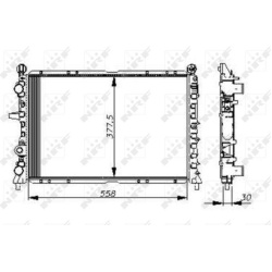 Aušinimo radiatorius
                                NRF                                54502, NRF, 54502, auto detalė