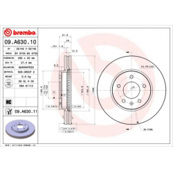 stabdžių diskas (1vnt) PRIME LINE
                                BREMBO                                                09.