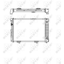 Aušinimo radiatorius
NRF 516574, NRF, 516574,