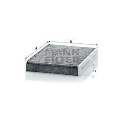 filtras, salono oras
                                MANN-FILTER                                CUK2433, MANN-FILTER, CUK2433