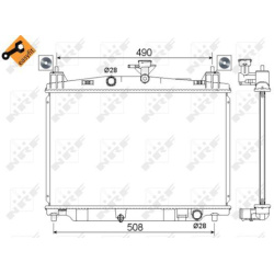 Aušinimo radiatorius
NRF 53751, NRF, 53751, a