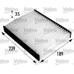 Filtras, salono oras VALEO ESSENTIAL
                                                698694, VALEO, 698694, auto detalė